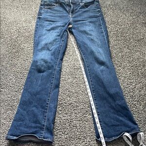American Eagle Outfitters Dark Blue Flare Jeans. Worn once